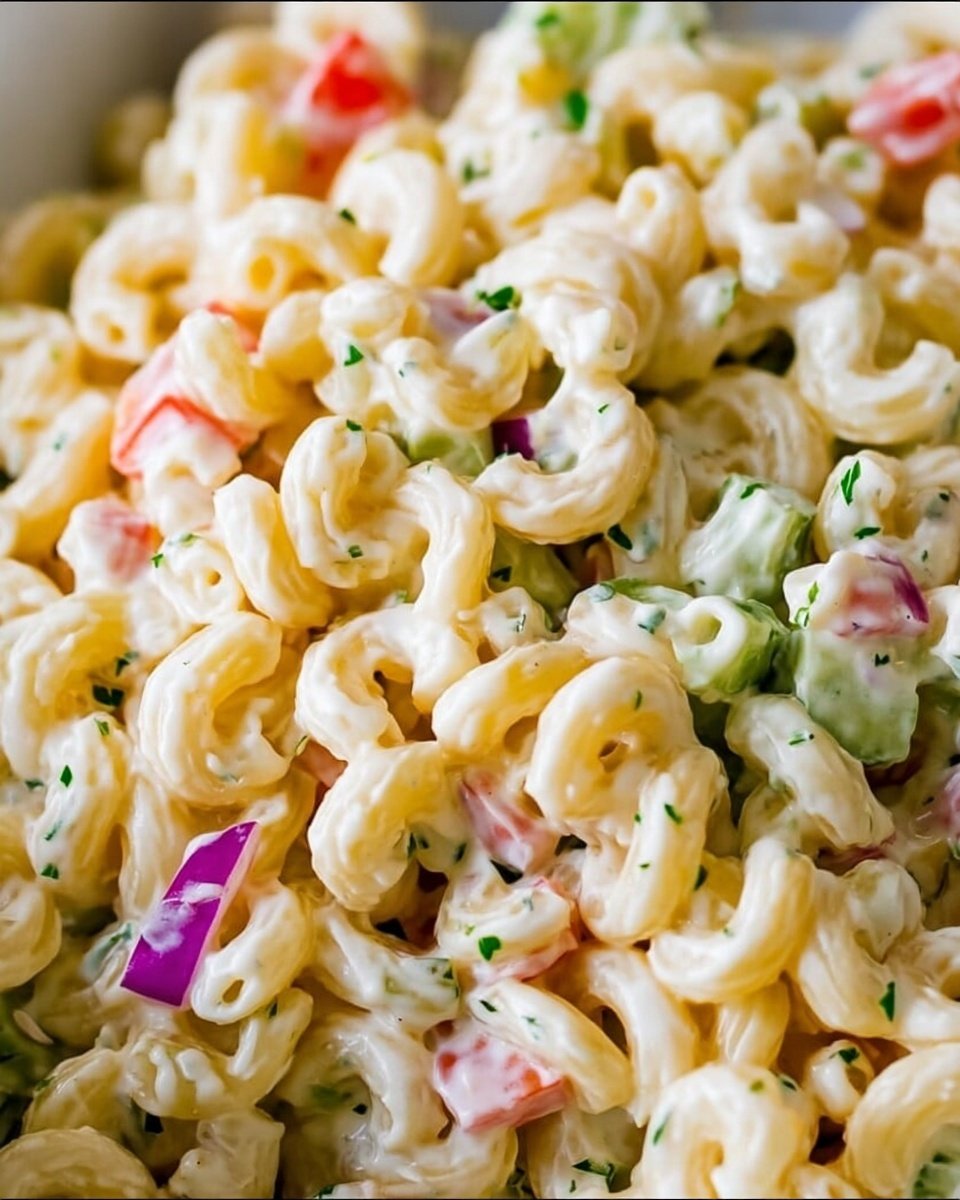03 Creamy Macaroni Salad 🥗🍝 image
