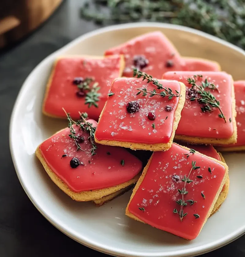 Cranberry-Glazed Cornmeal Cookies with Sugared Thyme 1 sidou0054764 httpss.mj .runQhTb05KF040 Amateur photo fromv red 0a373871 dc47 4700 b686 297b2eea1057 0